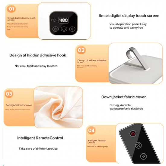 مجفف ملابس كهربائي محمول مطوي  مجفف ملابس كهربائي محمول مطوي