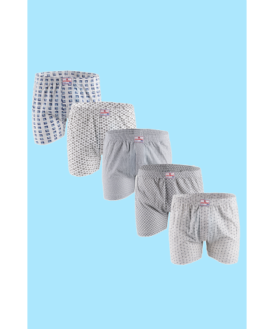 شد 6 حبة بوكسر قطني ملون قطن 100% ماركة جيلان التركية كود 031