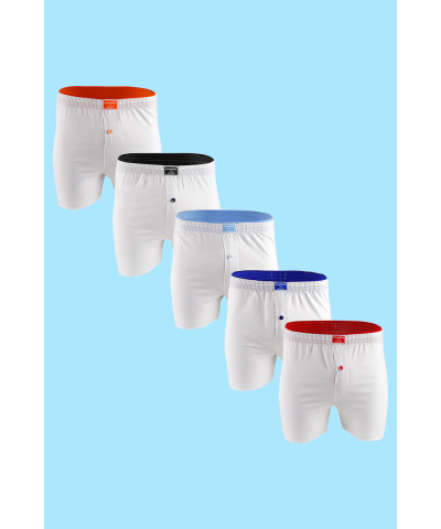 شد 6 حبة بوكسر قطني سادة قطن 100% ماركة جيلان كود 032