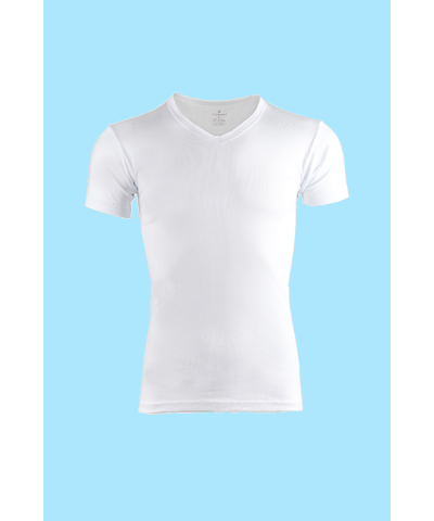 شد 6 حبة فنايل ستريش رقبة V  قطن 100% ماركة جيلان التركية كود 047