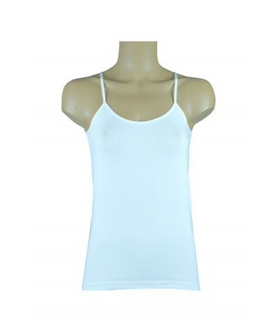 شد 6 حبة فانيلة علاقي خيط سادة بدون تطريز قطن 95% ماركة جيلان التركية كود 184