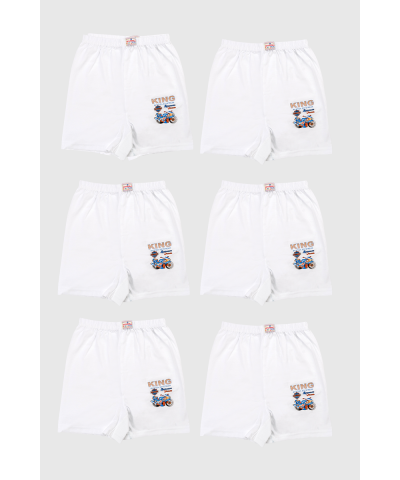 شد 6 حبة هاف ولادي قطني مع طبعة قطن 100% صناعة تركية ماركة جيلان كود 320