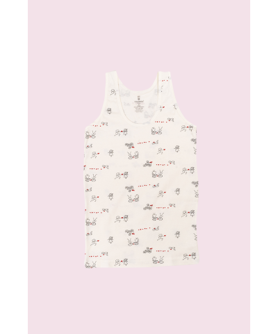 شد 6 حبة فنايل علاقي بناتي ملون الوان مختلفة صناعة تركية ماركة جيلان قطن 95% كود 348