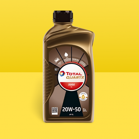 زيت المحرك توتال Total كوارتز 5000 20W-50 SL - 1 لتر زيت المحرك توتال Total كوارتز 5000 20W-50 SL - 1 لتر