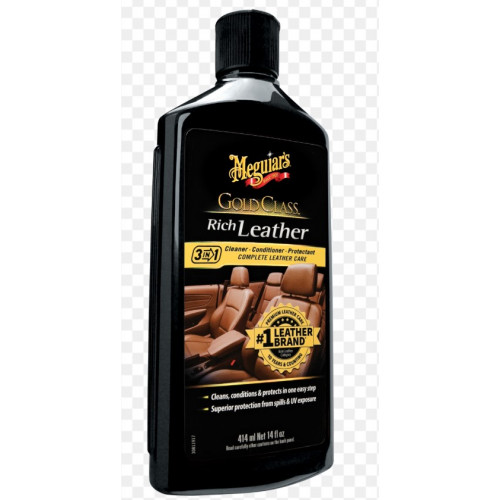 بلسم ومنظف وحامي الجلد 3 في 1 ميجوايرز جولد كلاس Meguiar's 414 مل بلسم ومنظف وحامي الجلد 3 في 1 ميجوايرز جولد كلاس Meguiar's 414 مل