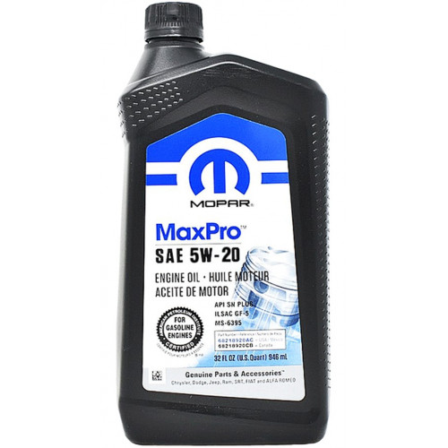 زيت محرك موبار نصف تخليقي 5W-20 SP Mopar - 1L زيت محرك موبار نصف تخليقي 5W-20 SP Mopar - 1L