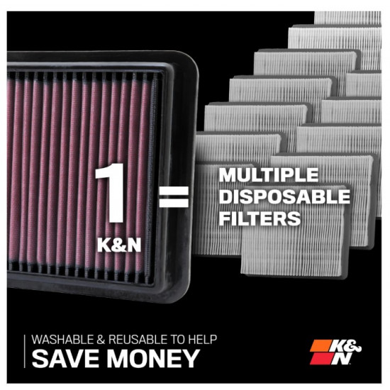 فلتر هواء كي ان K&N 33-2326 – أداء عالي افالون/ كامري / ES 350 فلتر هواء كي ان K&N 33-2326 – أداء عالي افالون/ كامري / ES 350
