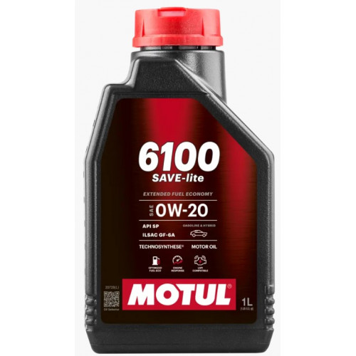 زيت المحرك موتول 6100 سيف-لايت 0W-20 – عبوة 1 لتر Motul Save-lite زيت المحرك موتول 6100 سيف-لايت 0W-20 – عبوة 1 لتر Motul Save-lite