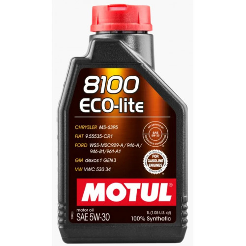 زيت المحرك موتول 8100 إيكو-لايت 5W-30 -عبوة 1 لتر Motul Eco-lite  زيت المحرك موتول 8100 إيكو-لايت 5W-30 -عبوة 1 لتر Motul Eco-lite