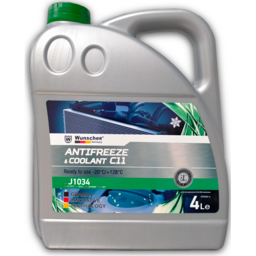 مضاد تجمد ونشر AF100G‑4 – أخضر (C11) – 4 لتر wunscher  مضاد تجمد ونشر AF100G‑4 – أخضر (C11) – 4 لتر wunscher