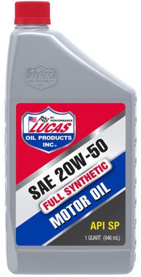 زيت لوكاس فول سينثتيك 20W-50 – 946  مل – API SP Lucas