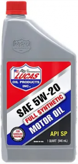 زيت لوكاس Lucas فول سينثتيك 5W‑20 – 1 كوارت – API SP