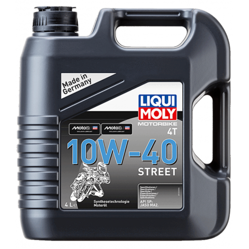 زيت محرك ليكوي مولي الدراجات النارية Liqui Moly 4T 10W‑40 Street – 4 لتر زيت محرك ليكوي مولي الدراجات النارية Liqui Moly 4T 10W‑40 Street – 4 لتر