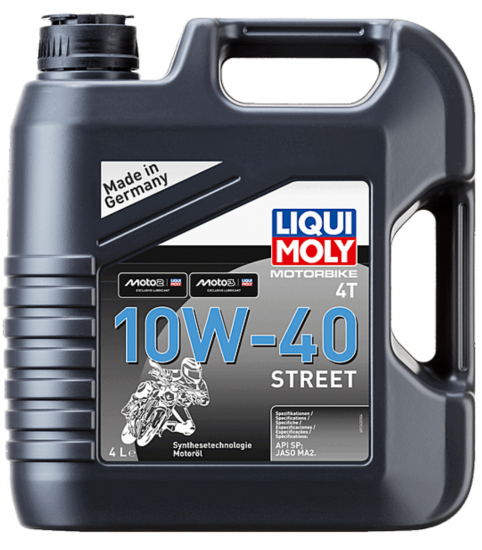 زيت محرك ليكوي مولي الدراجات النارية Liqui Moly 4T 10W‑40 Street – 4 لتر