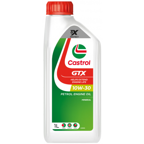 زيت كاسترول GTX 10W‑30 Castrol – 1 لتر – API SL / ACEA A3/B3, A3/B4 – معدني زيت كاسترول GTX 10W‑30 Castrol – 1 لتر – API SL / ACEA A3/B3, A3/B4 – معدني