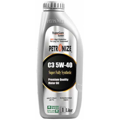 زيت Petronize 5W‑40 C3 – 1 بترونايز لتر – API SP / ACEA C3 – تخليقي بالكامل زيت Petronize 5W‑40 C3 – 1 بترونايز لتر – API SP / ACEA C3 – تخليقي بالكامل