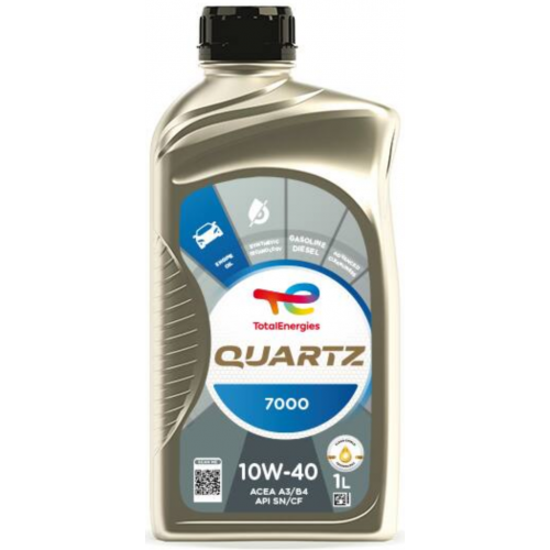 زيت Total Quartz 7000 SN 10W‑40 – 1 توتال لتر – API SN – نصف صناعي زيت Total Quartz 7000 SN 10W‑40 – 1 توتال لتر – API SN – نصف صناعي