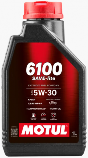 زيت موتر موتول Motul 6100 SAVE‑LITE SAE 5W‑30 – تخليقي موفرة للوقود (1 لتر)