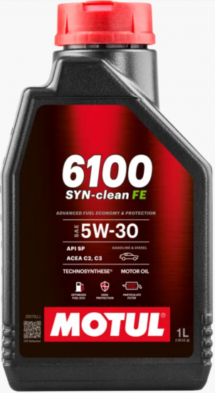 موتول Motul 6100 SYN‑CLEAN SAE 5W‑30 C3 – زيت محرك تخليقي 1 لتر موتول Motul 6100 SYN‑CLEAN SAE 5W‑30 C3 – زيت محرك تخليقي 1 لتر