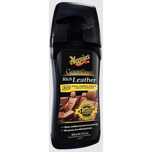 بلسم ومنظف وحامي الجلد 3 في 1 ميجوايرز جولد كلاس Meguiar's 400 مل بلسم ومنظف وحامي الجلد 3 في 1 ميجوايرز جولد كلاس Meguiar's 400 مل