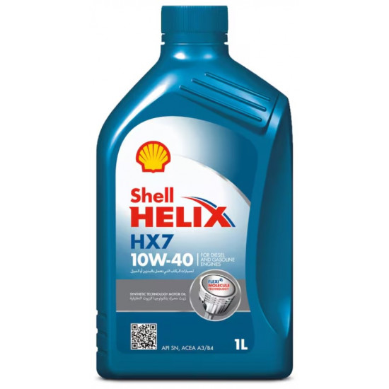 زيت المحرك الصناعي شل هيليكس HX7 10W-40 – سعة 1 لتر زيت المحرك الصناعي شل هيليكس HX7 10W-40 – سعة 1 لتر