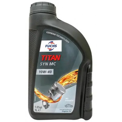 زيت المحرك فوكس TITAN SYN MC 10W-40 Fuchs بتقنية صناعية عالية الأداء – 1 لتر زيت المحرك فوكس TITAN SYN MC 10W-40 Fuchs بتقنية صناعية عالية الأداء – 1 لتر