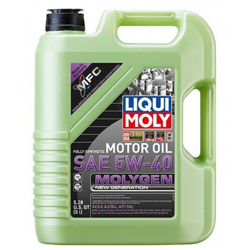 زيت محرك ليكوي مولي Liqui Moly Molygen نيو جينيريشن 5W-40 – 4 لتر زيت محرك ليكوي مولي Liqui Moly Molygen نيو جينيريشن 5W-40 – 4 لتر