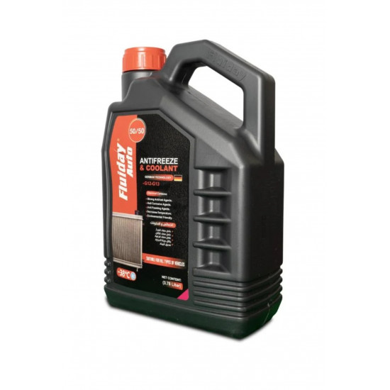 ماء الرديتر الأحمر فلويداي Fluiday - 3.78 لتر (جاهز للاستخدام بنسبة 50%) ماء الرديتر الأحمر فلويداي Fluiday - 3.78 لتر (جاهز للاستخدام بنسبة 50%)