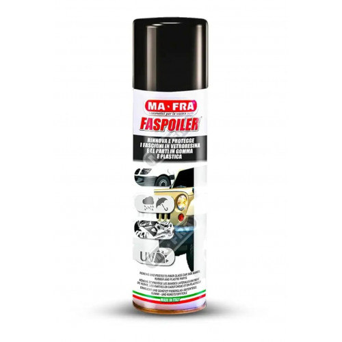 مافرا فاسبويلر – Mafra FaSpoiler – بخاخ تجديد وحماية البلاستيك والمطاط – 300 مل مافرا فاسبويلر – Mafra FaSpoiler – بخاخ تجديد وحماية البلاستيك والمطاط – 300 مل