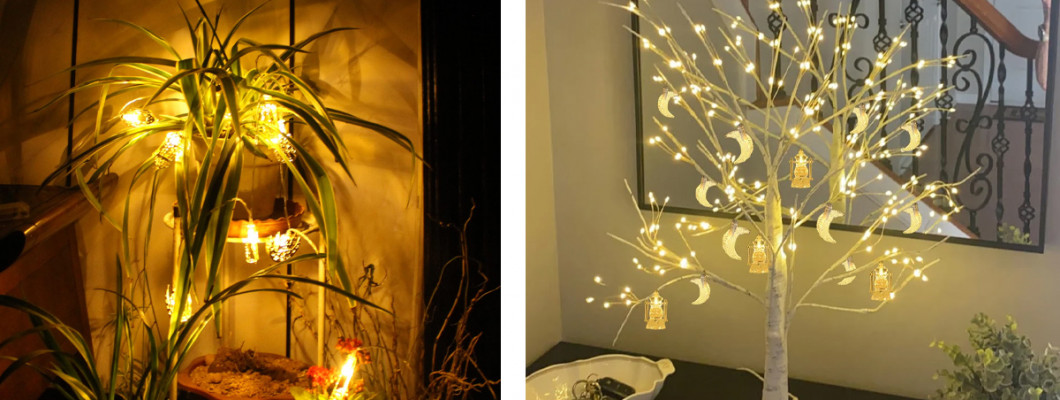 أشجار الزينة الصناعية في الديكور الرمضاني والمناسبات