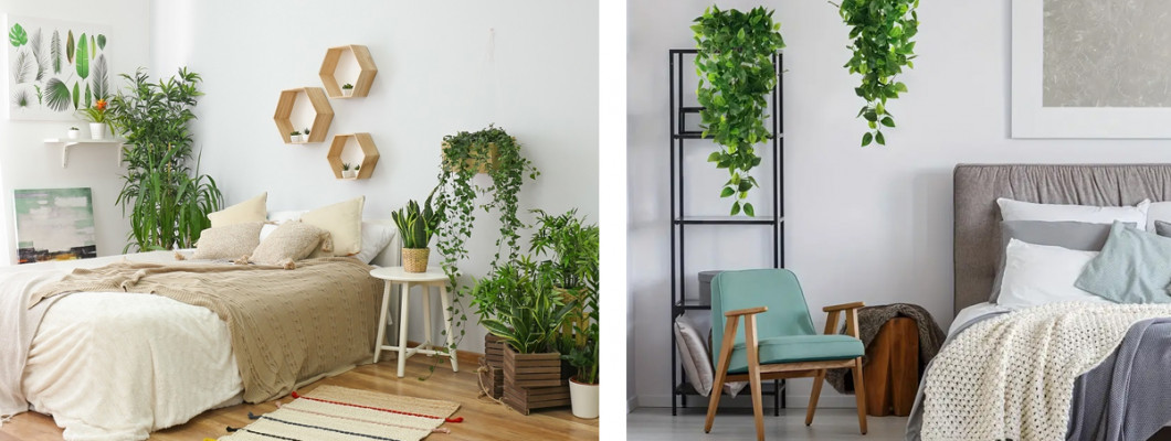 نباتات صناعية لغرف النوم: لمسة هادئة تزيد من راحة المساحة
