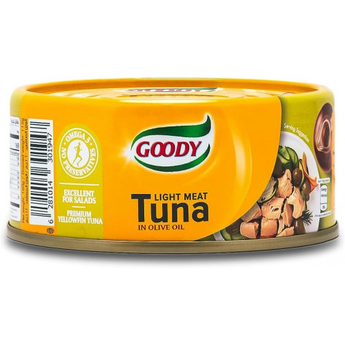 تونة قودي زيت الزيتون كبير 160 جرام*6 حبة (نصف درزن)