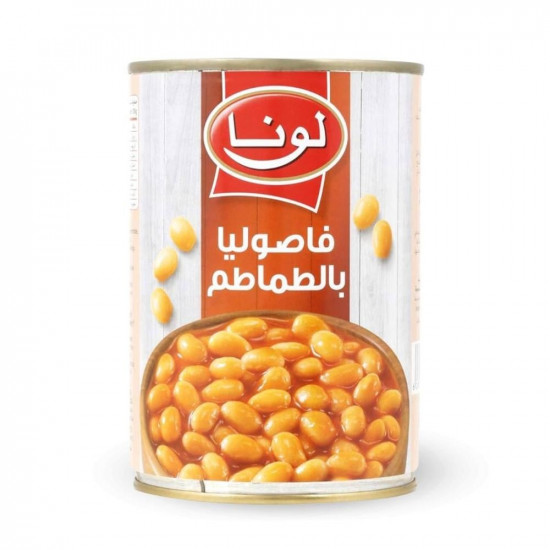 فاصوليا بالطماطم مطبوخة لانشور 400 جرام*24 حبة (كرتون)