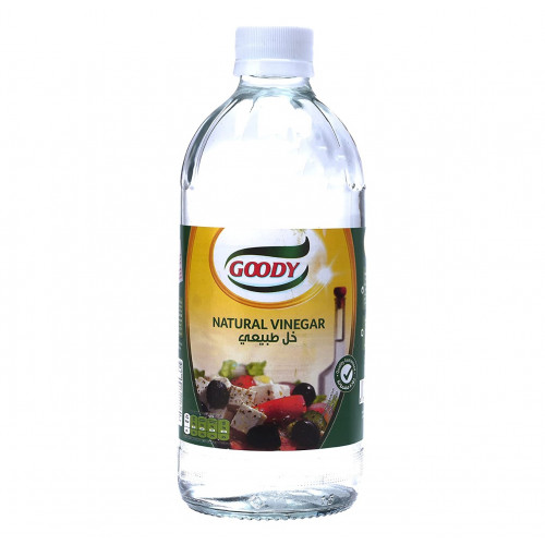 خل زجاج قودي ابيض 473 مل*24 حبة (كرتون)