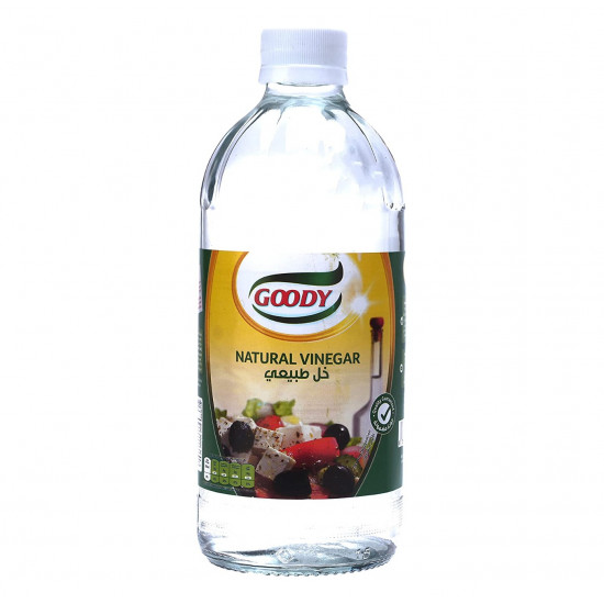 خل زجاج قودي ابيض 473 مل*24 حبة (كرتون)