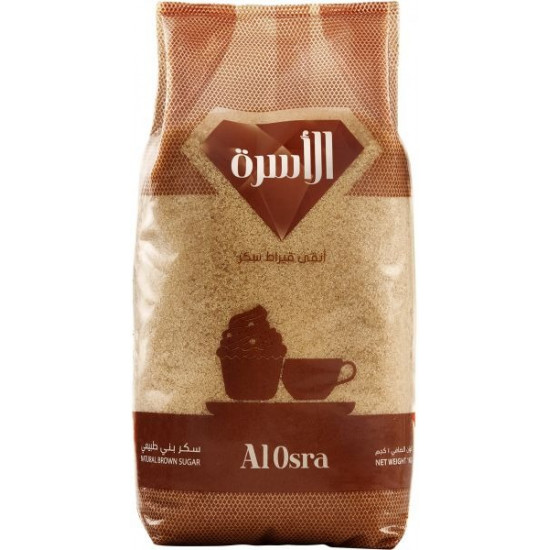 سكر الاسرة كيس بني 1 كيلو *10 حبة (نصف كرتون)