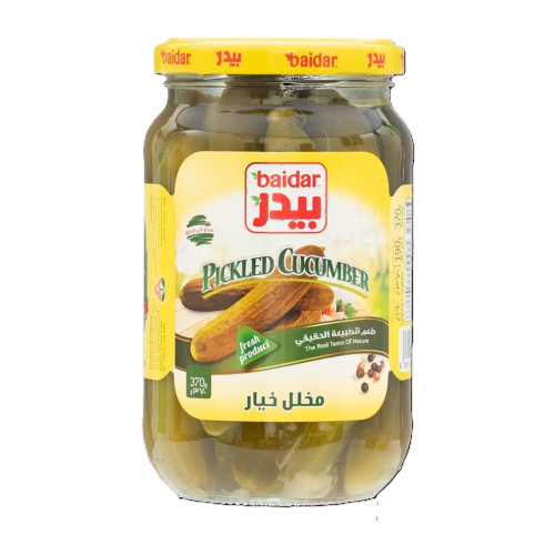 مخلل خيار بيدر صغير  370 جرام *12 حبة (كرتون)