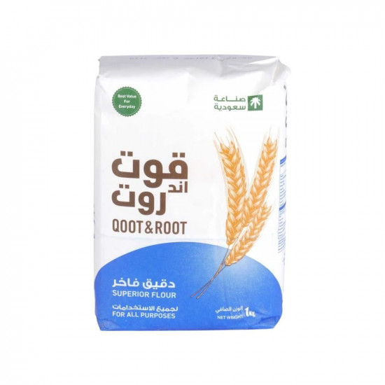 دقيق فاخر قوت اند روت 1 كيلو *10 حبة (كرتون)