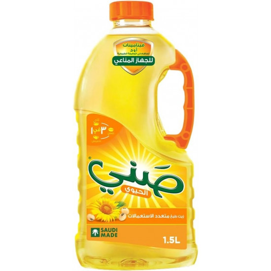 زيت صني دوار الشمس 1.5 لتر *6 حبة (كرتون)