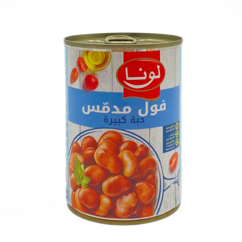 فول لونا حبة كبير 380 جرام *24 حبة (كرتون)