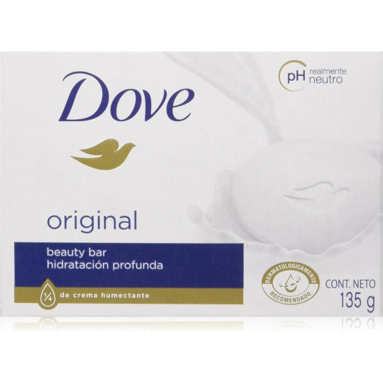 صابون قوالب دوف مستورد ابيض 135 جرام *48 حبة (كرتون)