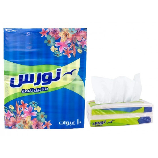مناديل نورس مزدوج  160 منديل * 5 حبة (كرتون)