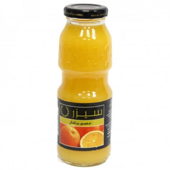 عصير سيزار برتقال زجاج 250مل*6 حبة (نصف درزن)