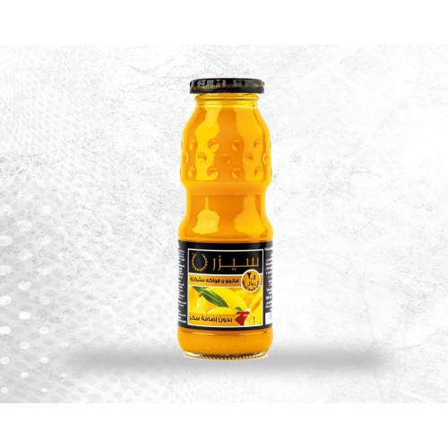 عصير سيزار مانجو زجاج 250مل*6 حبة (نصف درزن)