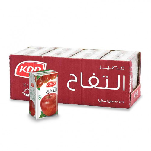 عصير كى دى دى تفاح 180مل*24 حبة (كرتون)