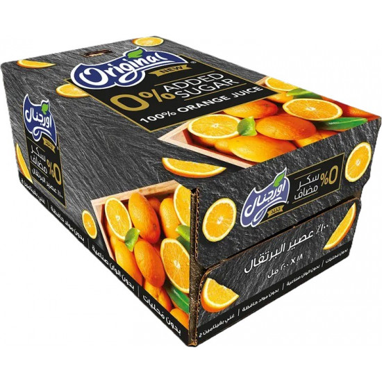 عصير اورجنال برتقال 200مل*27 حبة (كرتون)