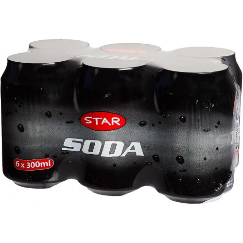 صودا ستار 330 مل * 6 حبة (نصف درزن)