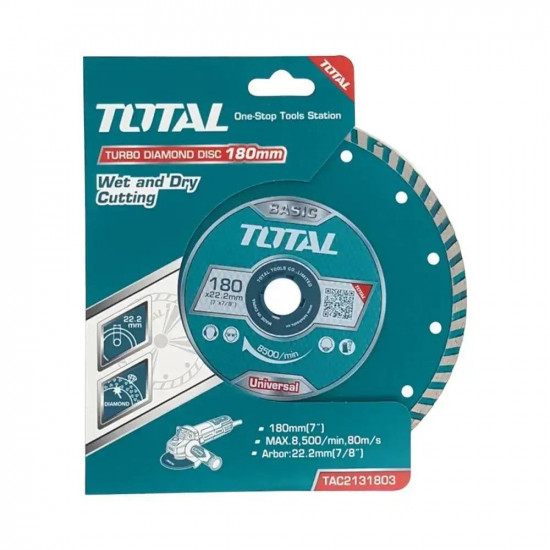 دسك ﻗﺹ ﺭﺧﺎﻡ ﻣﺷﺭﺷﺭ 7 انش, 180 مم توتال