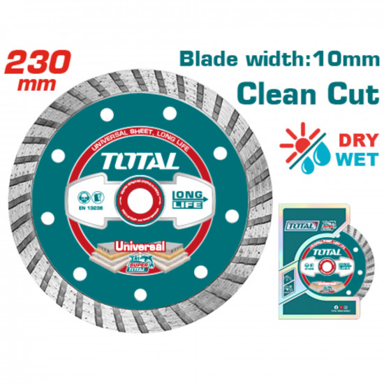 دسك ﻗﺹ ﺭﺧﺎﻡ ﻣﺷﺭﺷﺭ 9 انش, 230 مم توتال