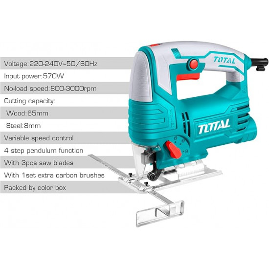 منشار اركت 570 وات 65 مم 4 أوضاع + طقم سلاح توتال منشار اركت 570 وات 65 مم 4 أوضاع + طقم سلاح توتال